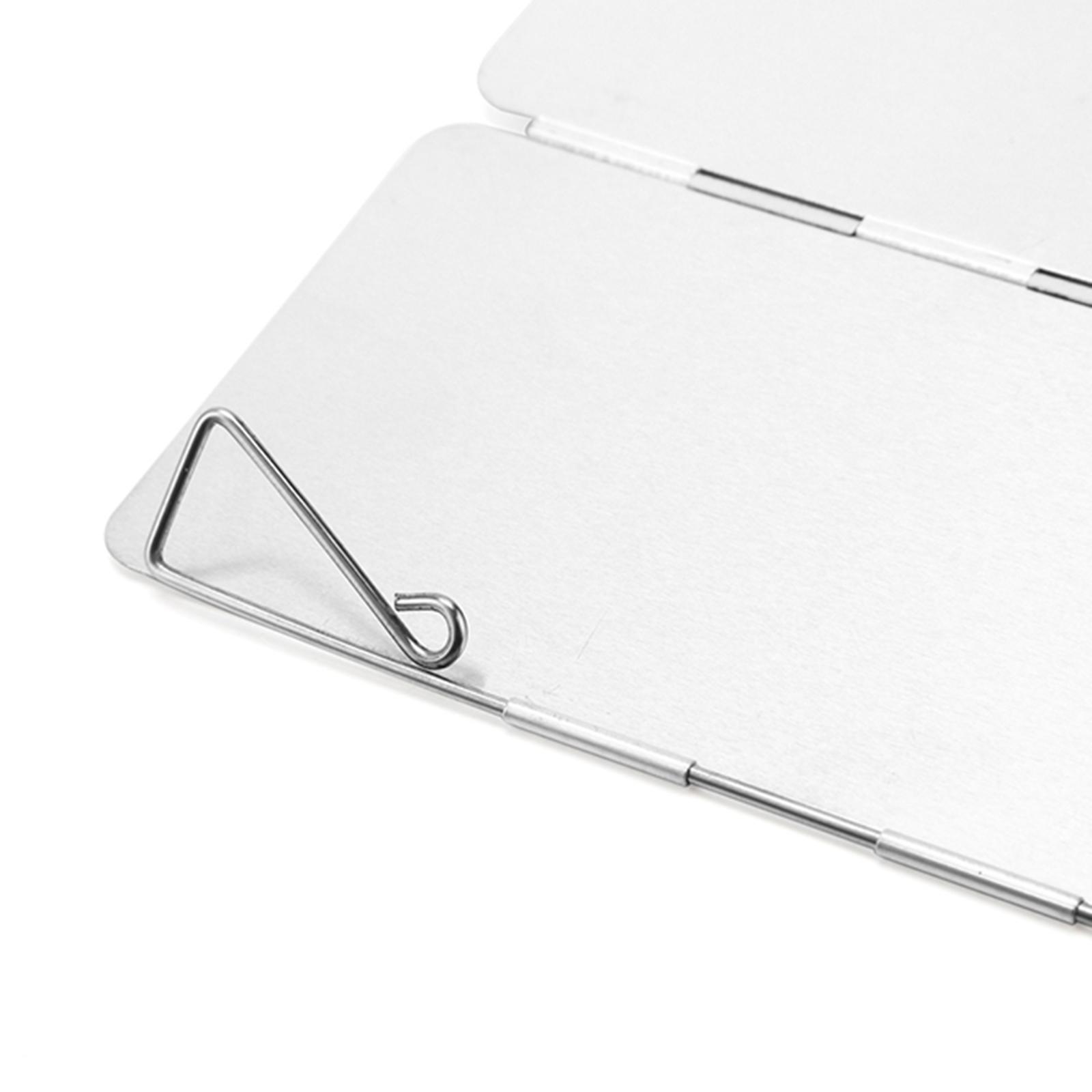 Camping Cooking Windshield - 折りたたみ式キャンプストーブウィンドシールド 軽量アルミ製調理用スクリーン アウトドアバーベキューとキャンプフィールド機器用