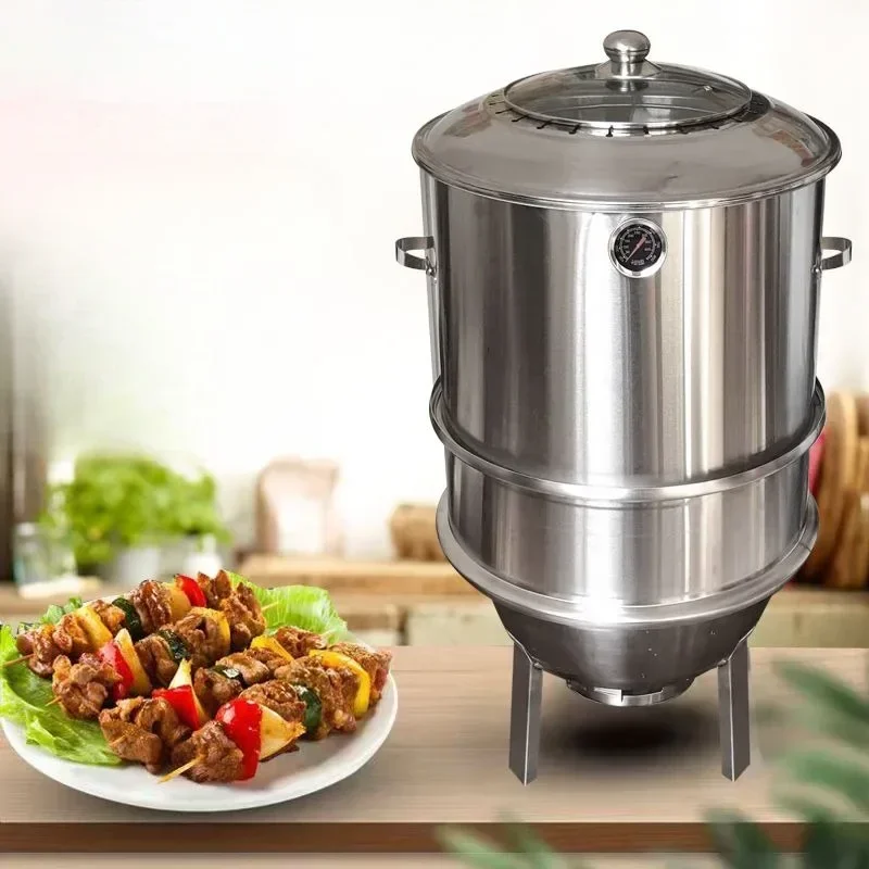 Quality Camping Cooking Set - 安全で高品質なアウトドアキャンプ用調理器具 ステンレス製 無煙多機能バーベキュー炭火オーブン