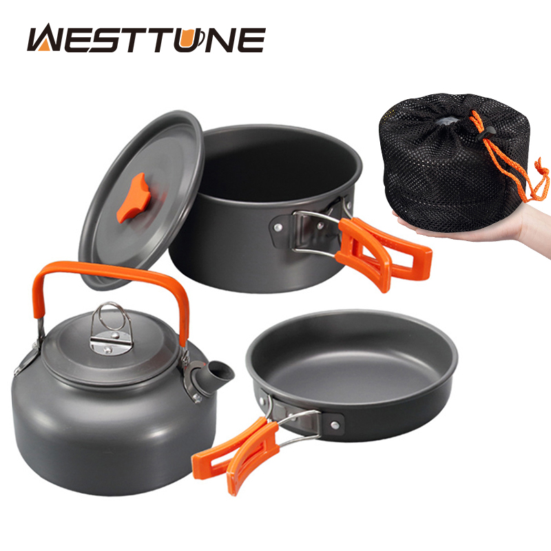 Camping Cooking Accessories Set - WESTTUNE キャンプ調理器具キット アルミ アウトドア ポータブル クッキングセット