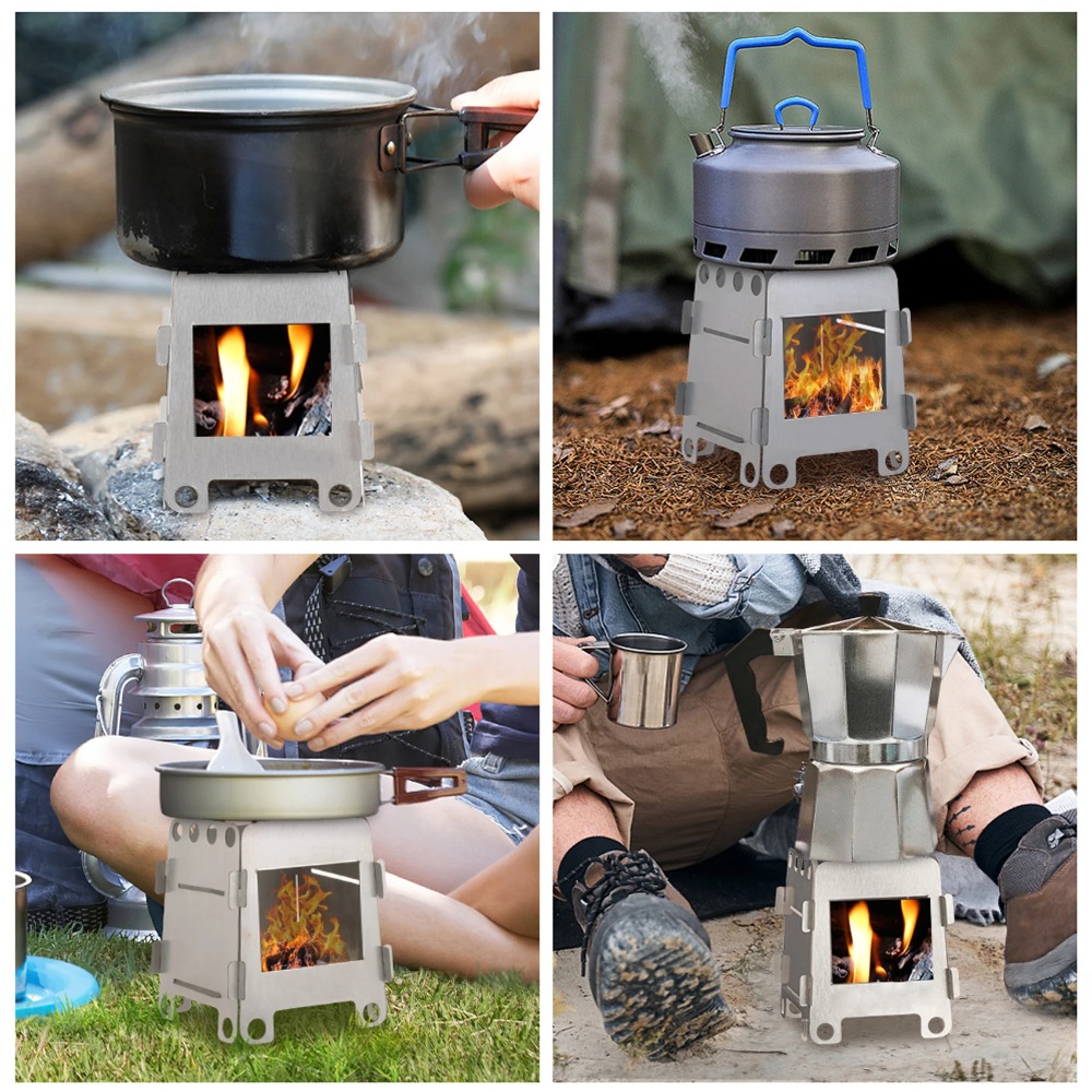 Camping Cooking Windshield - キャンプ炉薪ストーブアルコールストーブステンレス鋼ポータブルキャンプストーブアウトドアストーブキャンプ用品調理ハイキング
