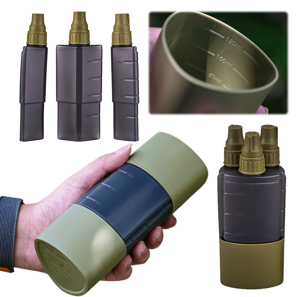Camping Cooking Accessories Set - 3 で 1 屋外キャンプ調味料ディスペンサーボトルバーベキューピクニック調味料缶シールポータブル収納キッチン用品調理セット