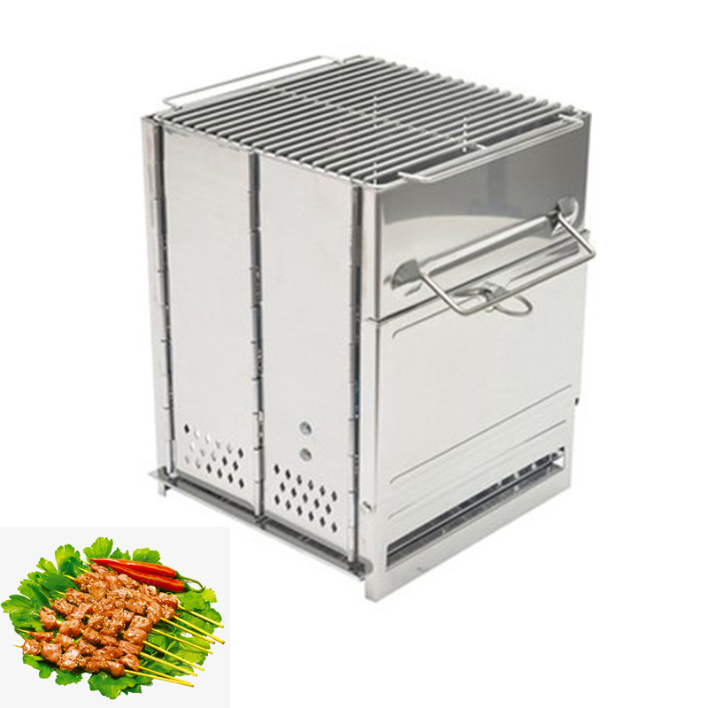 Camping Cooking Portable - ウッドストーブ アウトドア キャンプ用品 分解可能なポータブルピクニックストーブ クロスボーダー クッキングガーナーアクセサリー
