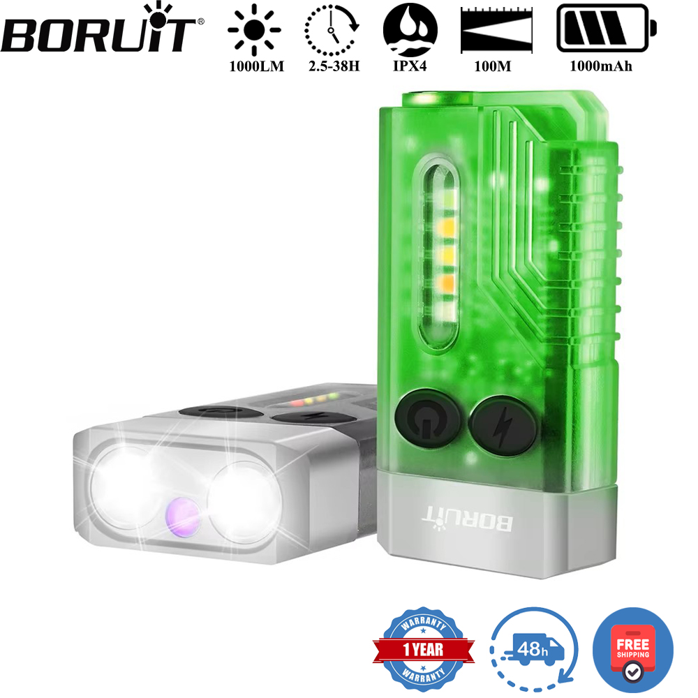 Camping Cooking Fish - BORUiT V10 キーホルダー UV LED EDC