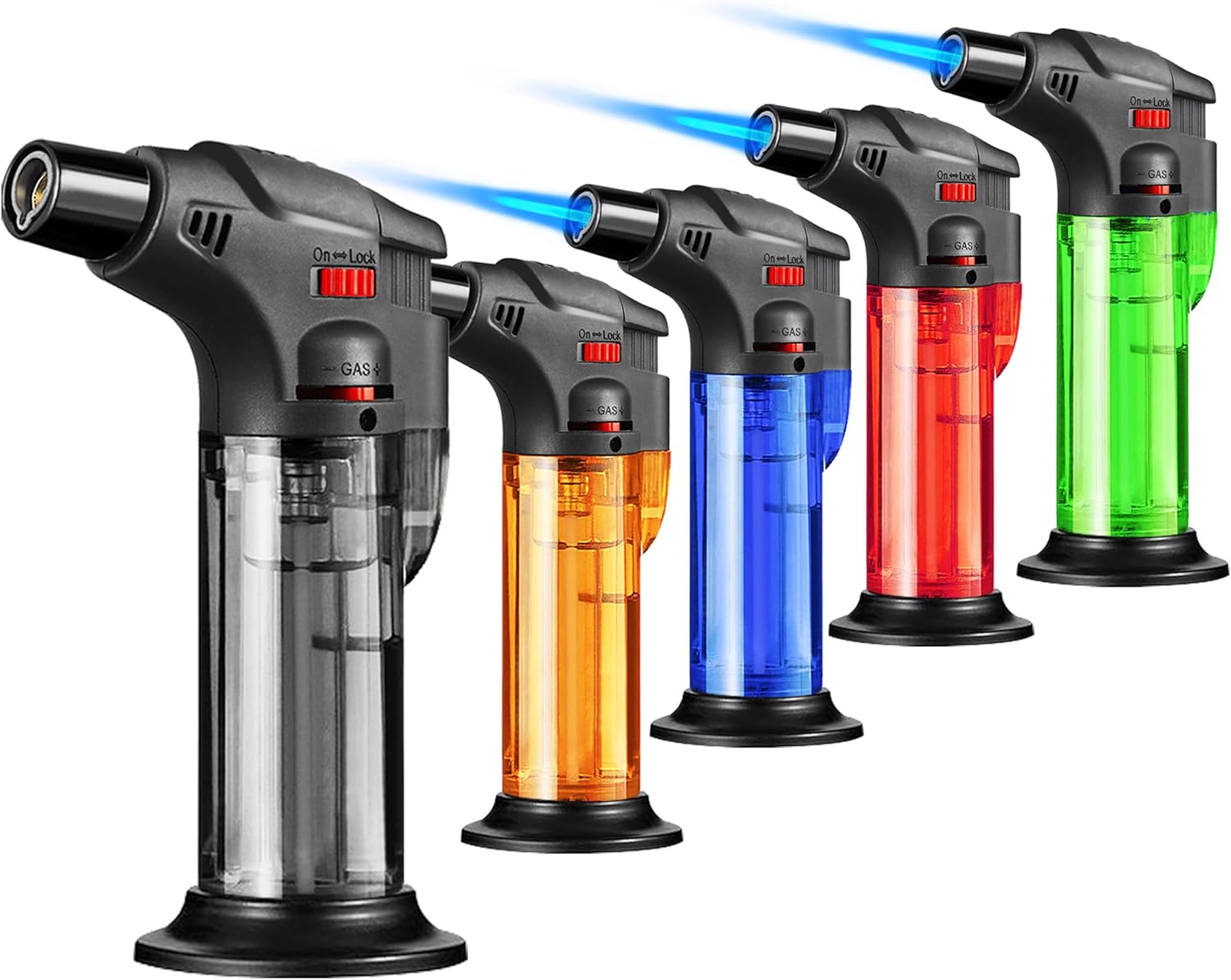 Camping Cooking Butane - ブタン詰め替え式ジェットフレームトーチライター、キャンドル、暖炉、キャンプ、グリル、バーベキュー用防風トーチライター