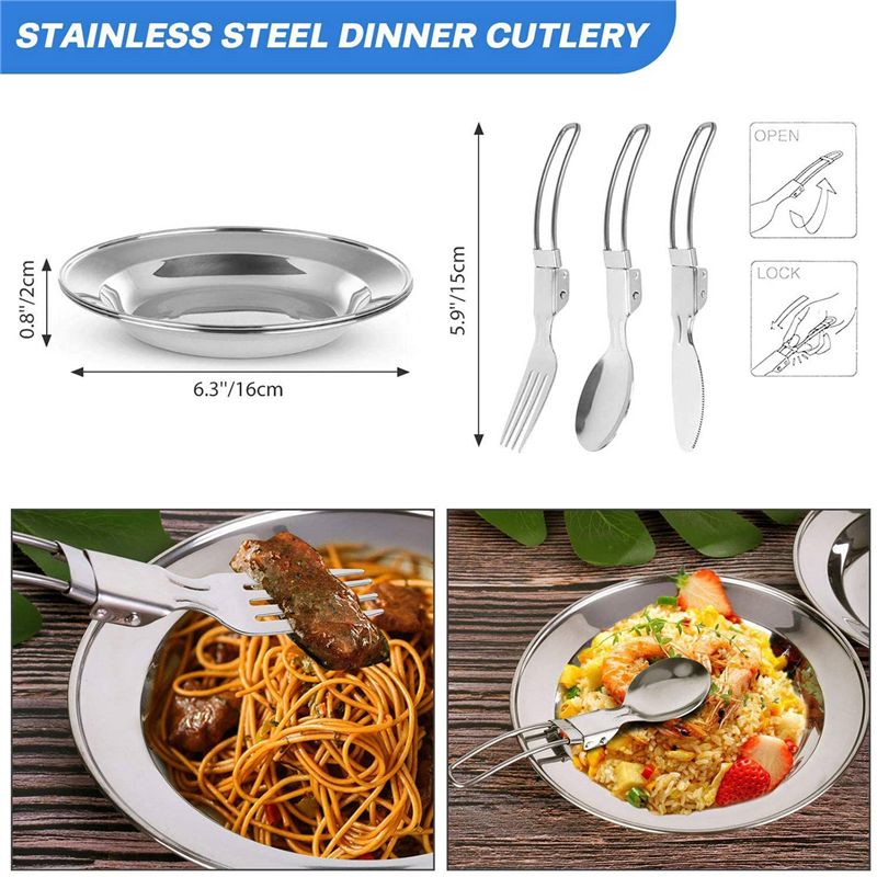 【購入者向け】キャンプ調理器具 ポータブル鍋 フライパン カ - Camping Cooking Accessories Set のレビューと価格