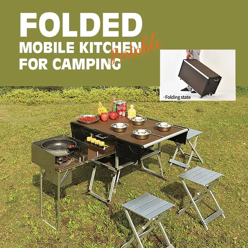 高品質折りたたみ式屋外キャンプ調理セット、持ち運び可能なキャ - Quality Camping Cooking Set のレビューと価格