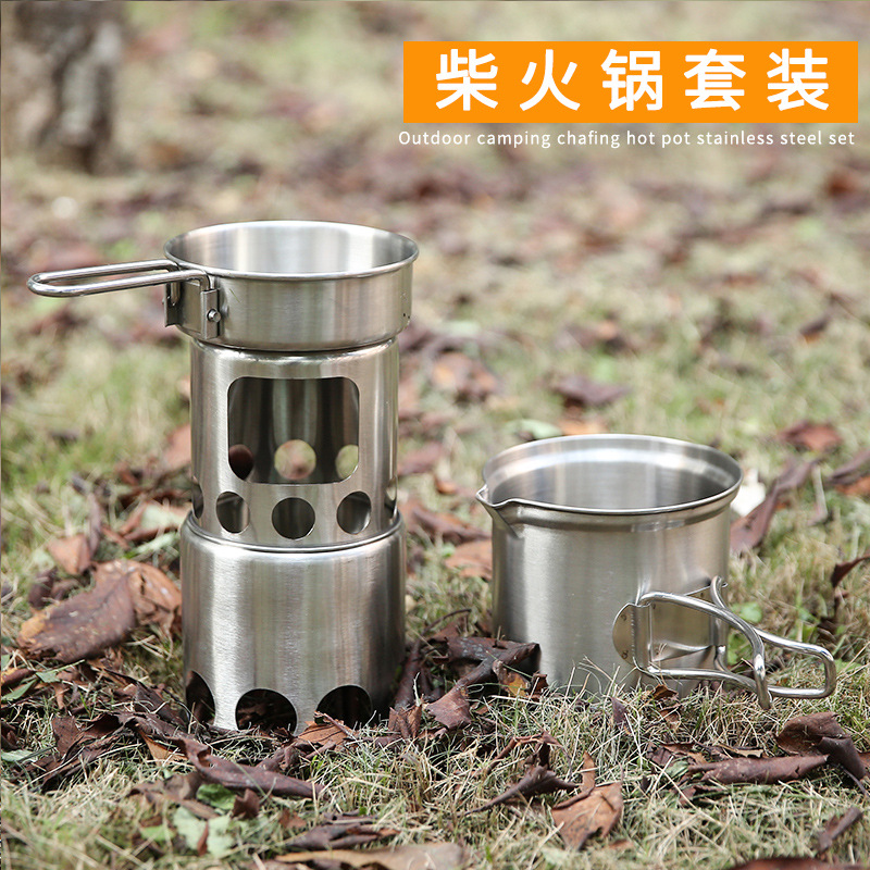 キャンプ用のスチールと薪のストーブ、人気の調理鍋、オプション - Camping Cooking Options のレビューと価格