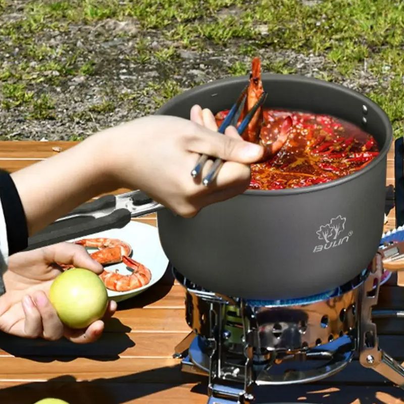 ポータブルキャンプクッキングポット、ビルトインBL200-C - Camping Cooking Set のレビューと価格