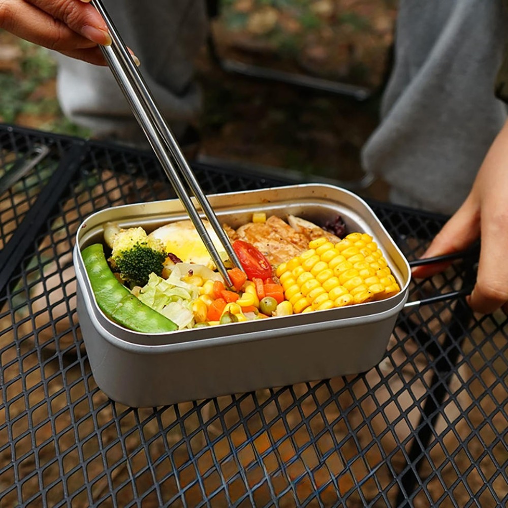 超軽量食器 キャンプ調理器具 ランチボックス 調理鍋 ピクニ - Camping Hiking Cooking のレビューと価格