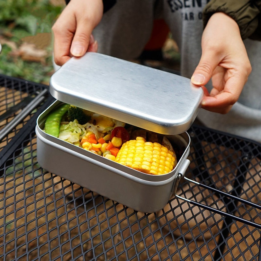 超軽量食器 キャンプ調理器具 ランチボックス 調理鍋 ピクニ - Camping Hiking Cooking のレビューと価格