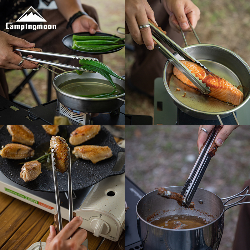 アウトドアキャンプキッチン用品調理器具サービングトングバーベ - Camping Outdoor Cooking Equipment のレビューと価格