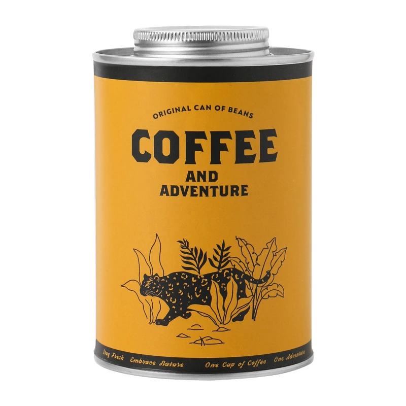 1pc コーヒー豆密封保管缶ポータブルキャンプ用ブリキ箱食品 - Camping Cooking Food のレビューと価格