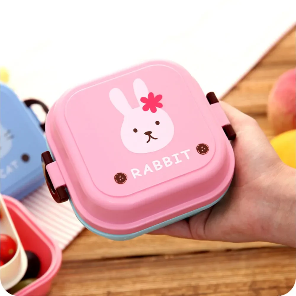 子供用ミニ可愛い漫画フード収納ボックス学校携帯ランチボックス - Camping Cooking Food のレビューと価格