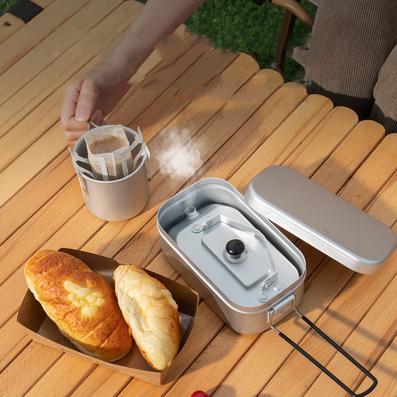 超軽量ポータブルピクニックケトル、キャンプティーポット、コー - Camping Cooking Accessories Set のレビューと価格