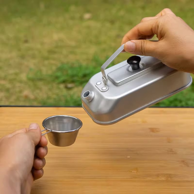 超軽量ポータブルピクニックケトル、キャンプティーポット、コー - Camping Cooking Accessories Set のレビューと価格