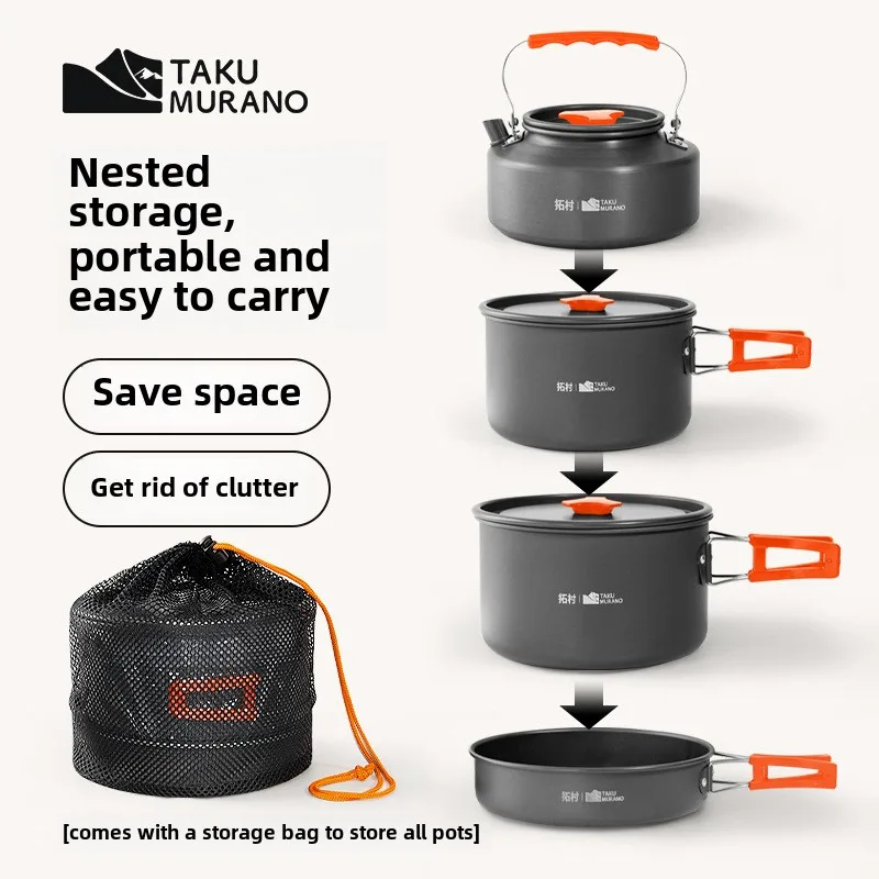 高品質の屋外食器セット,キャンプ料理,調理器具,旅行,ピクニ - Quality Camping Cooking Set のレビューと価格