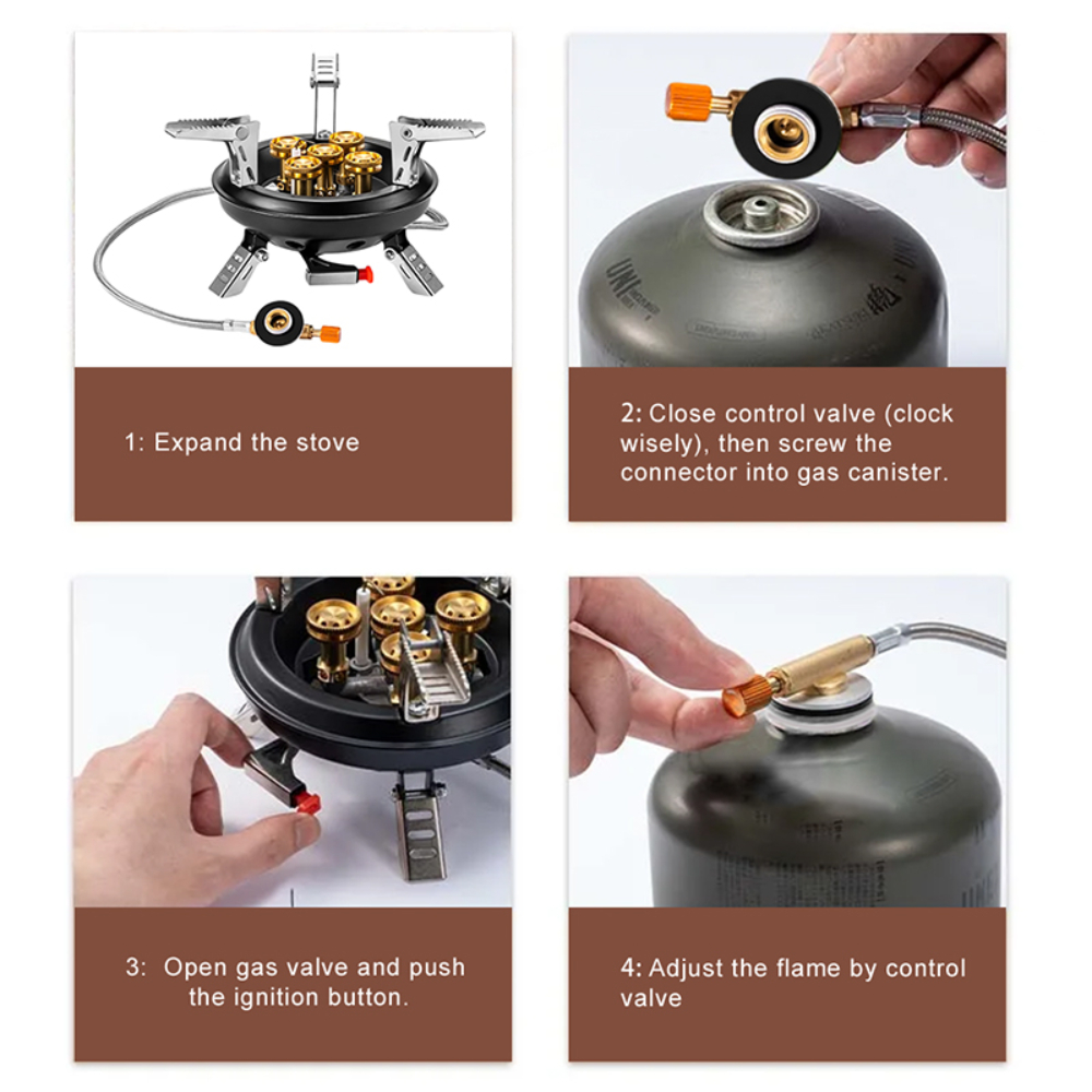 2026BRS-201A 5芯キャンプストーブ ハイパワー  - Camping Cooking Windshield のレビューと価格