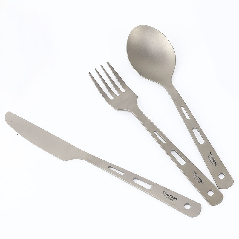 Tiartisan-チタン調理器具キット、ナイフ、フォーク、 - Camping Cooking And Eating Set のレビューと価格