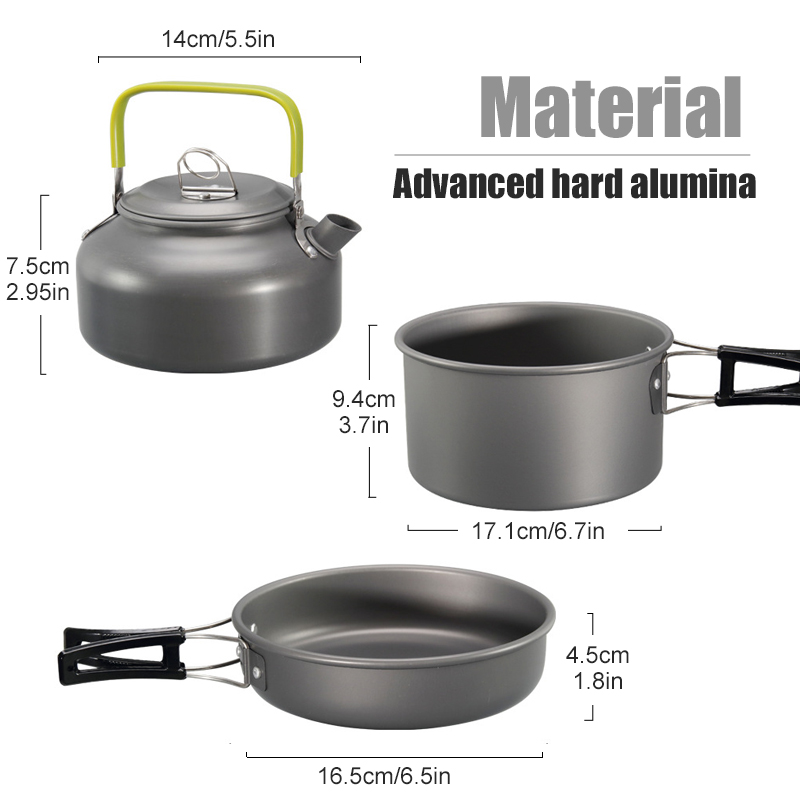 WESTTUNE キャンプ調理器具キット アルミ アウトドア - Camping Cooking Accessories Set のレビューと価格