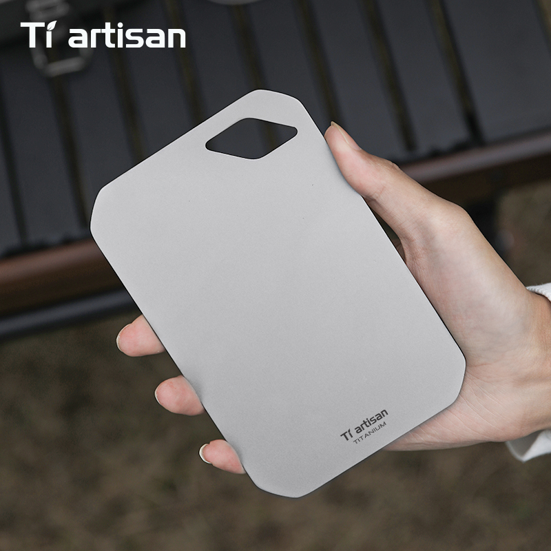 Tiartisan 純チタンミニまな板アウトドアキャンプポー - Camping Cooking Food のレビューと価格