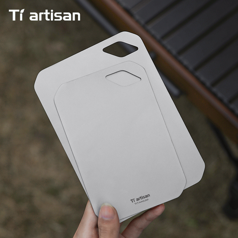 Tiartisan 純チタンミニまな板アウトドアキャンプポー - Camping Cooking Food のレビューと価格