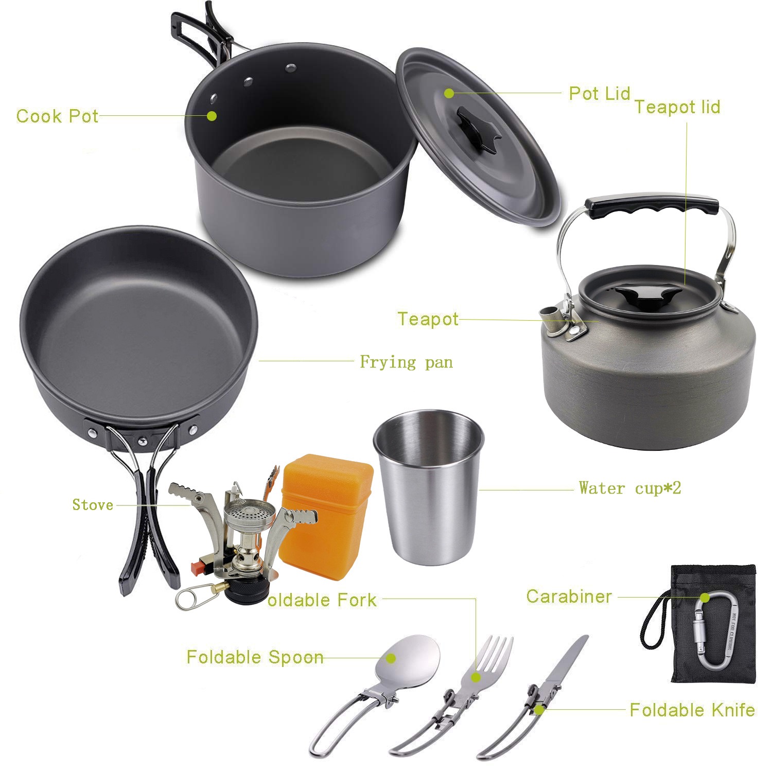 アウトドア キャンプ クッキングセット アウトドア 水沸かし - Camping Cooking Vegetables のレビューと価格