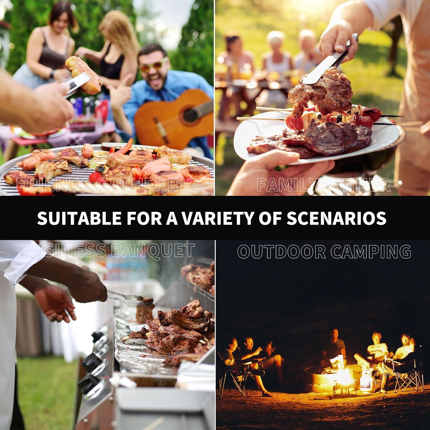 グリルバスケット特大、ステンレス鋼、ポータブル折りたたみ式B - Camping Cooking Vegetables のレビューと価格