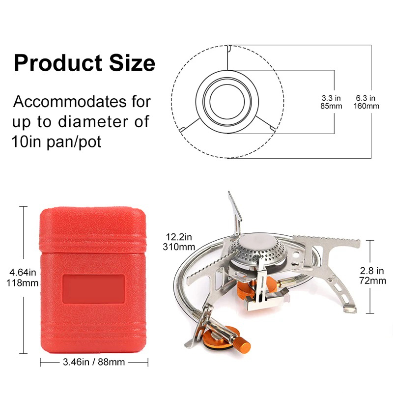 キャンプガスストーブポータブル折りたたみ屋外バックパッキング - Camping Cooking Windshield のレビューと価格