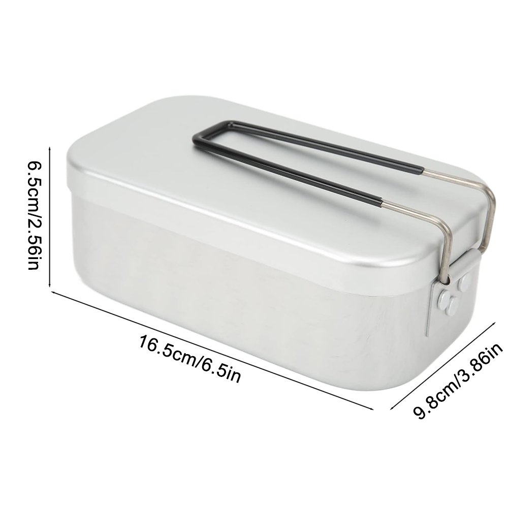 800 ミリリットルアルミ弁当箱屋外キャンプ調理器具食器折り - Camping Hiking Cooking のレビューと価格