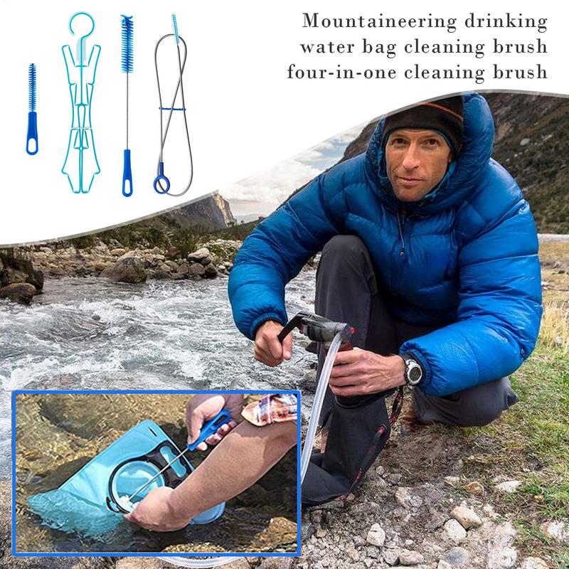 水水分補給袋クリーニングブラシキットプラスチック屋外飲料水バ - Camping Hiking Cooking のレビューと価格