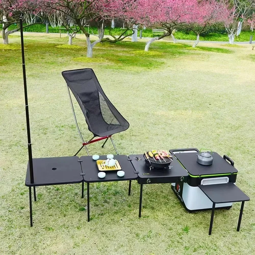 JWQ-007高品質屋外ポータブルキャンプキッチンボックス折 - Quality Camping Cooking Set のレビューと価格