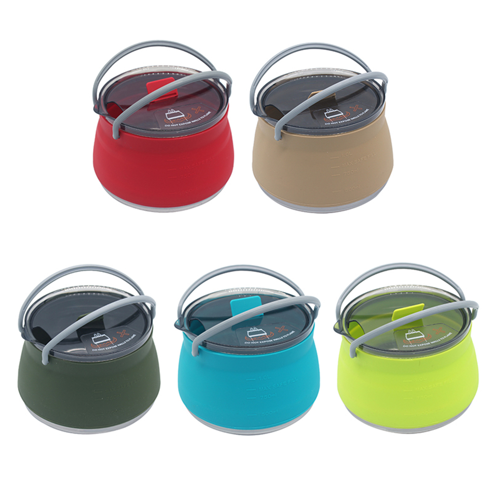 屋外用シリコンケトル 1L キャンプケトル 折りたたみ式ウォ - Camping Cooking Options のレビューと価格