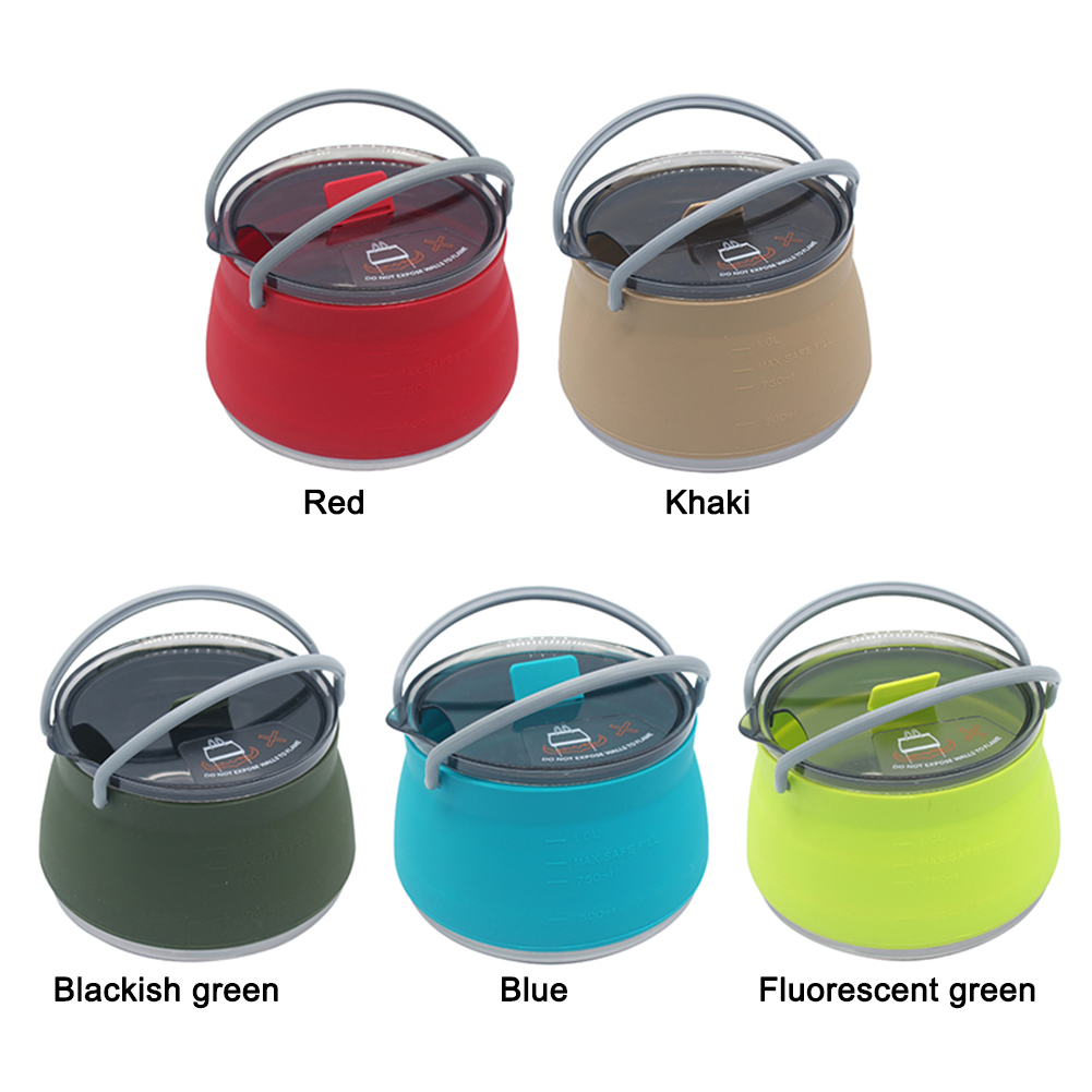 屋外用シリコンケトル 1L キャンプケトル 折りたたみ式ウォ - Camping Cooking Options のレビューと価格