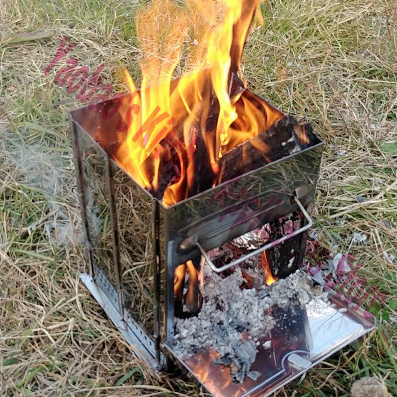 ウッドストーブ アウトドア キャンプ用品 分解可能なポータブ - Camping Cooking Portable のレビューと価格