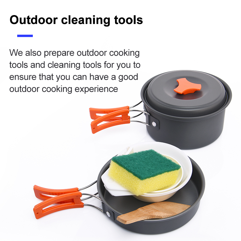 幅の屋外キャンプ調理器具セット、食器、調理カトラリー、調理器 - Camping Cooking And Eating Set のレビューと価格
