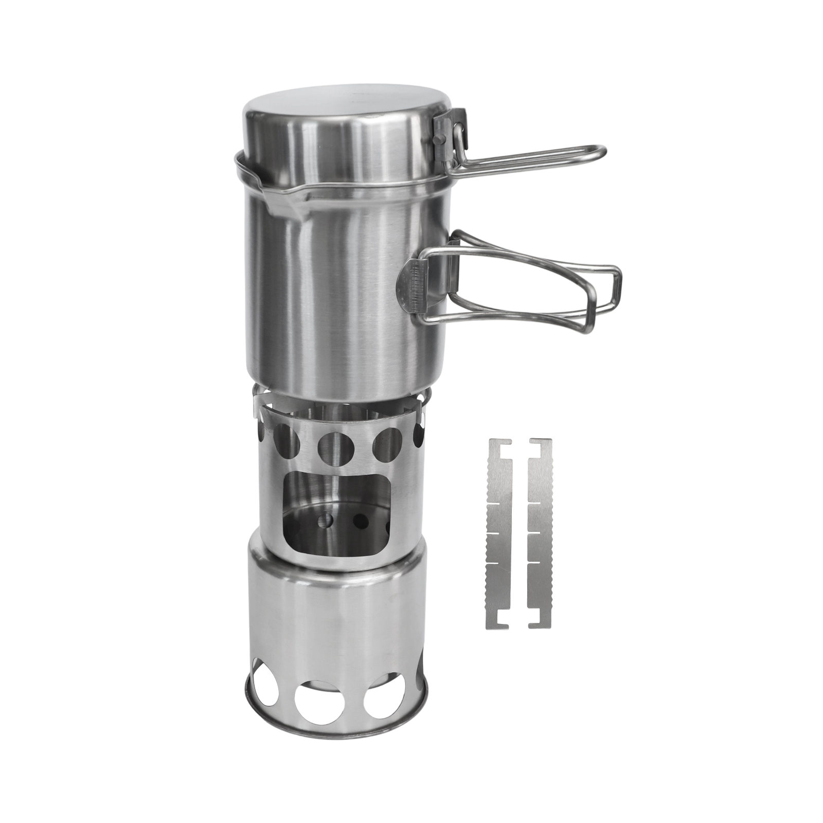 キャンプ用調理器具 ポータブル薪ストーブ 統合型計量スケール - Camping Cooking Options のレビューと価格