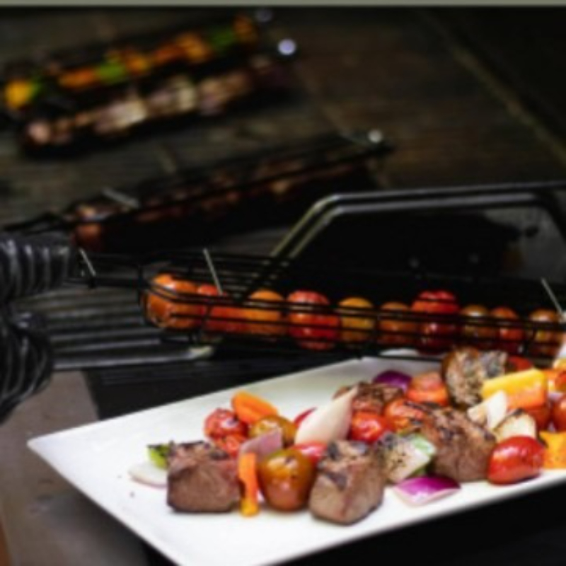 BBQグリルバスケット ポータブル 肉・野菜用メッシュグリル - Camping Cooking Vegetables のレビューと価格