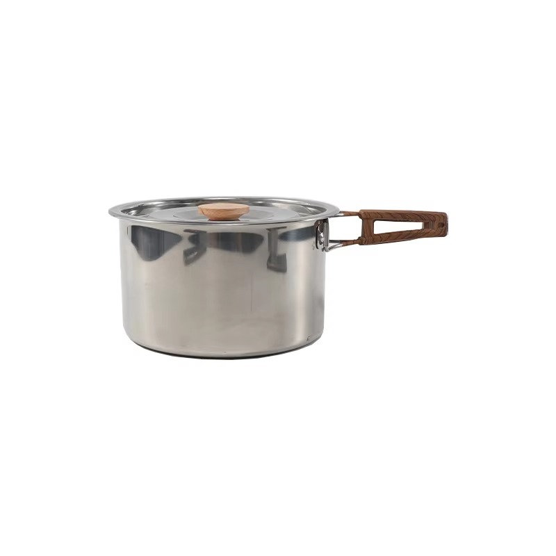 高品質ポータブル屋外キャンプ用調理器具セット、金属製ハンドル - Quality Camping Cooking Set のレビューと価格