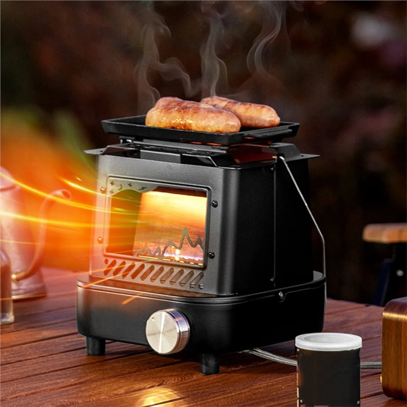 【ビッグセール】アウトドアヒーター、ポータブルレトロ調理スト - Camping Cooking Windshield のレビューと価格