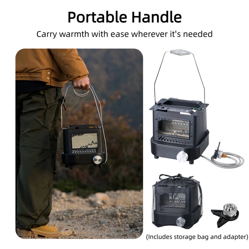 【ビッグセール】アウトドアヒーター、ポータブルレトロ調理スト - Camping Cooking Windshield のレビューと価格