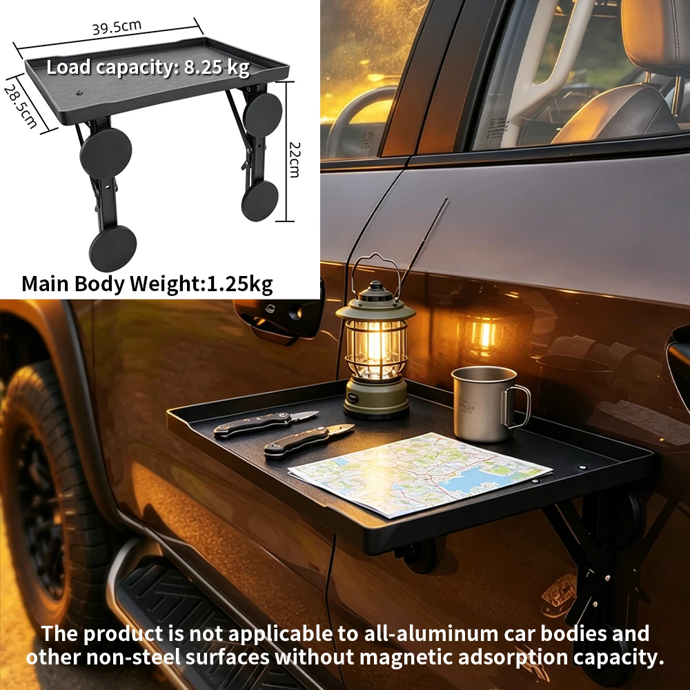 ポータブルカーサイドドアハンギングトレイ折りたたみ式オートテ - Camping Hiking Cooking のレビューと価格
