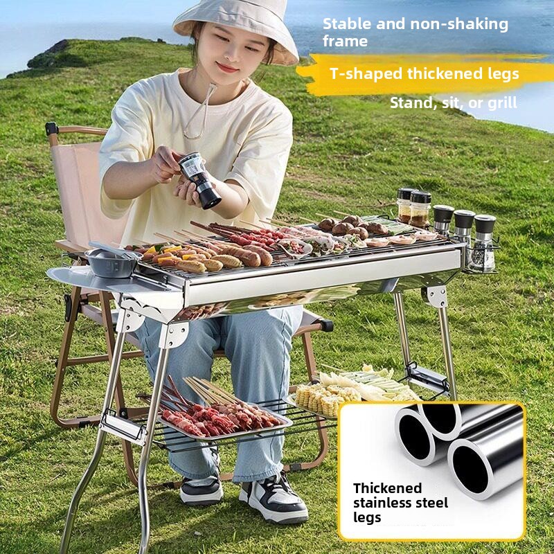 ポータブルステンレス鋼BBQグリル410（マグネット式）屋外 - Camping Cooking Requirements のレビューと価格