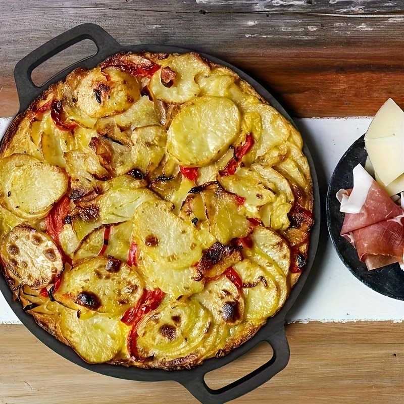 1 個鋳鉄屋外グリルパンノンスティック鉄板焼きプレートキャン - Camping Cooking Portable のレビューと価格