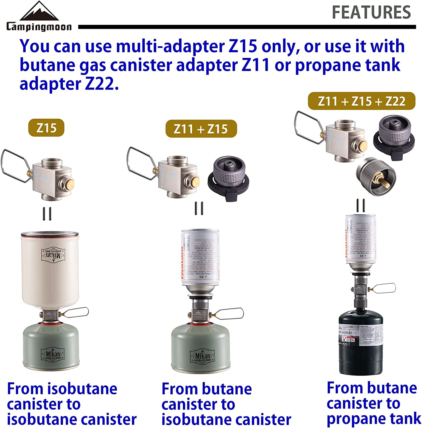 ガスストーブアダプター ガス節約 ブタンアダプター付き キャ - Camping Cooking Butane のレビューと価格
