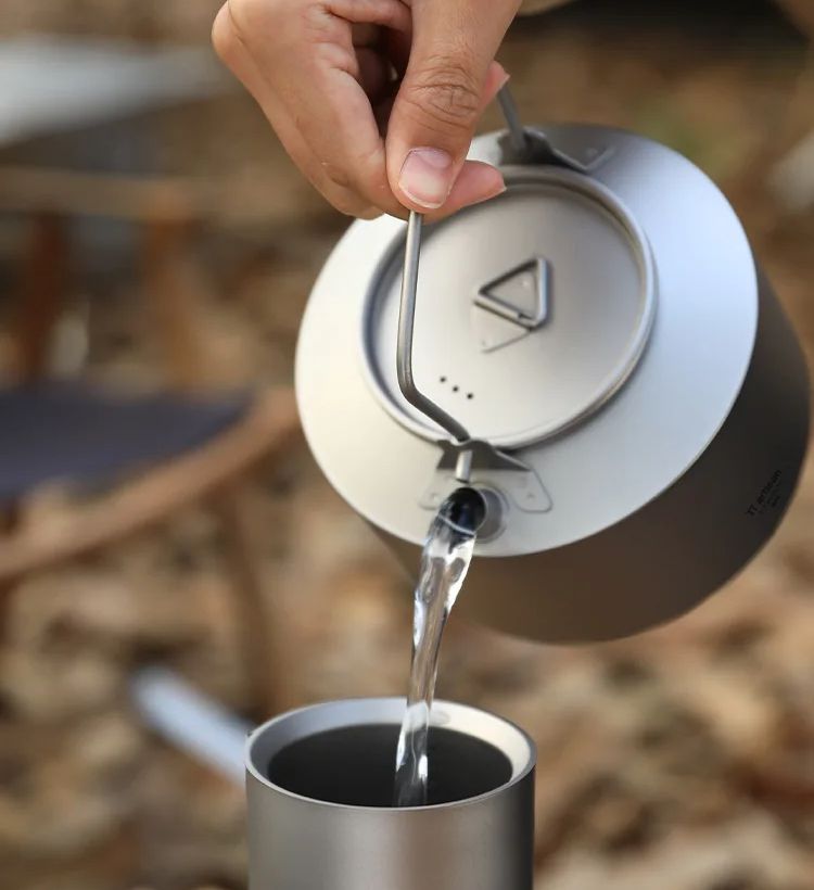 キャンプ水調理ケトルチタンケトル 980 ミリリットル茶コー - Camping Cooking Set のレビューと価格
